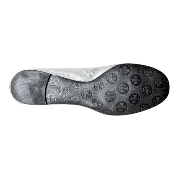 TORY BURCH Claire 'Silver' Ballet Flats Size 10.5M - Picture 10 of 11